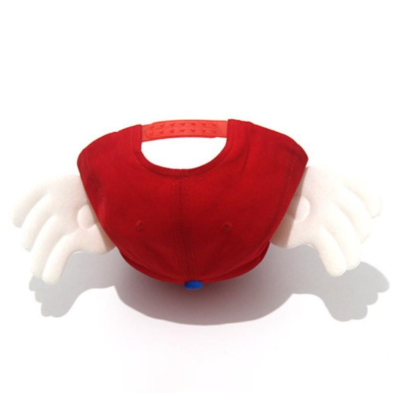 Cute angel wing baseball cap, red and blue cartoon duckbill cap, ladies and girls casual sun hat