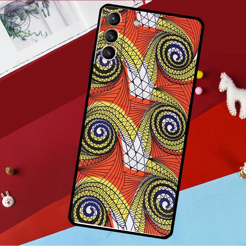 African Style Fabric Print Funda For Samsung Galaxy S26 S25 S24 S21 S22 S23 Ultra S10 Plus S20 FE S25 FE Phone Case