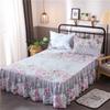 Bed Skirt Cotton Bedspread Set Embroidery Bed Dress Pillow Cases 3 Pieces/Set For King/Queen Double 1.5/1.8/2M Sheet Cover