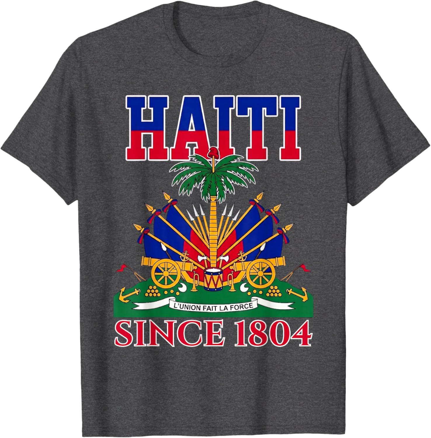 Happy Haitian Flag Day Outfit Proud Haiti Unisex T-Shirt XL