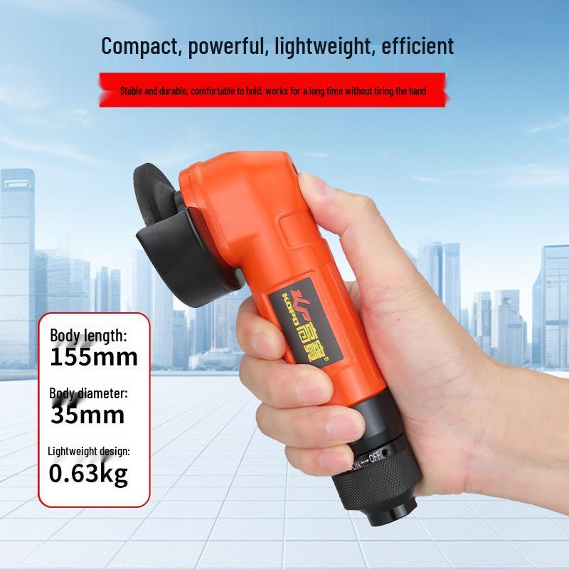 Gaobao 50mm Pneumatic Angle Grinder - Industrial-Grade, Variable Speed Trimming & Polishing Tool