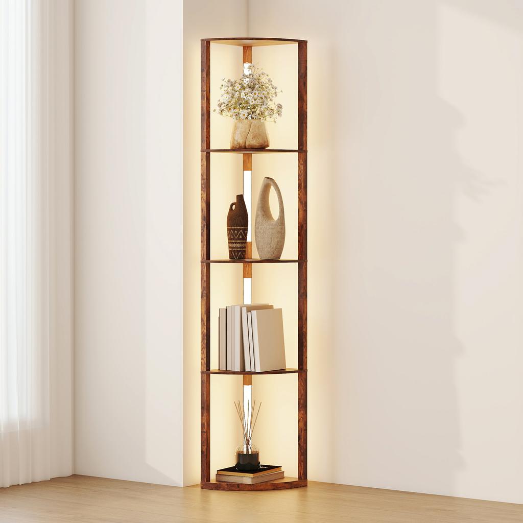 4-Tier Corner Floor Lamp