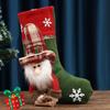 Doll Christmas Socks Santa Claus Christmas Decoration Gift Holder Candy Socks  Kids