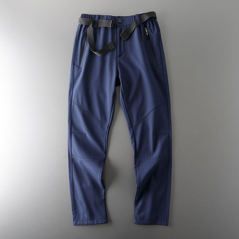 Label Cutting Factory Direct Sales Tactical Pants Men's Waterproof Soft Shell Fleece-lined Fall and Winter Outdoor Workout Pants Winter Casual Pants
