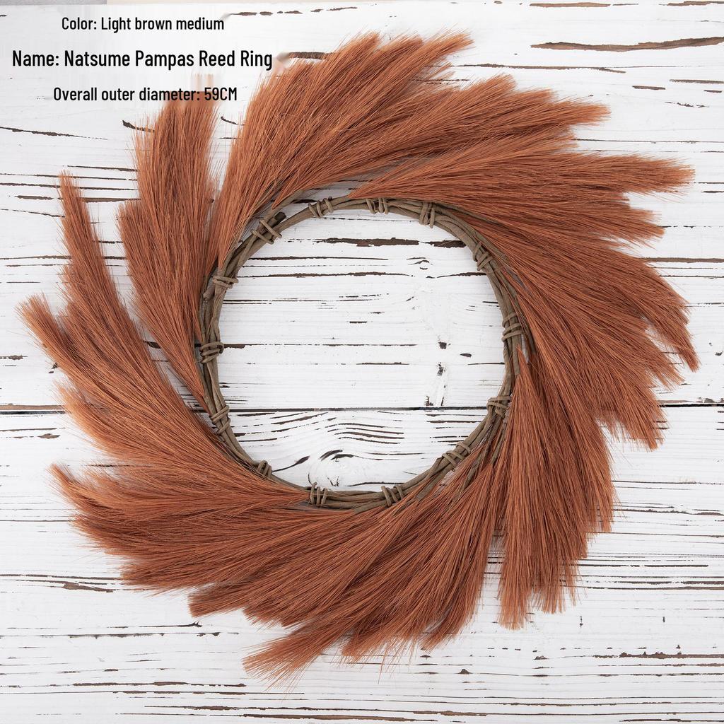 Natsume Pampas Reed Ring Artificial Green Plant Wedding Decoration