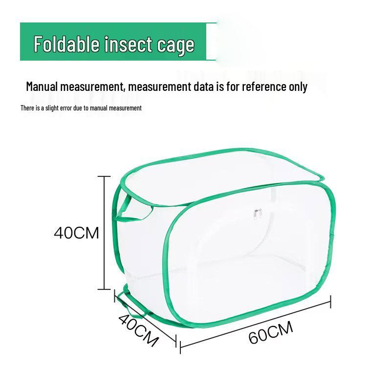 Folding PVC Cage for Pets, Greenhouse, Insect-Proof, Reptile Breeding, Butterfly House