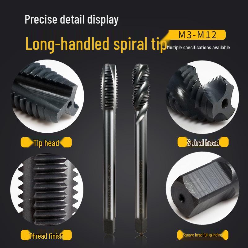 Shangtong Extended Taper and Spiral Tap Set: M3-M12x120
