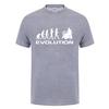 Cool Music Humor Drums Evolution T Shirt Funny Birthday Gifts For Unisex Male Drummer Summer Short Sleeved O Neck Cotton Tshirt