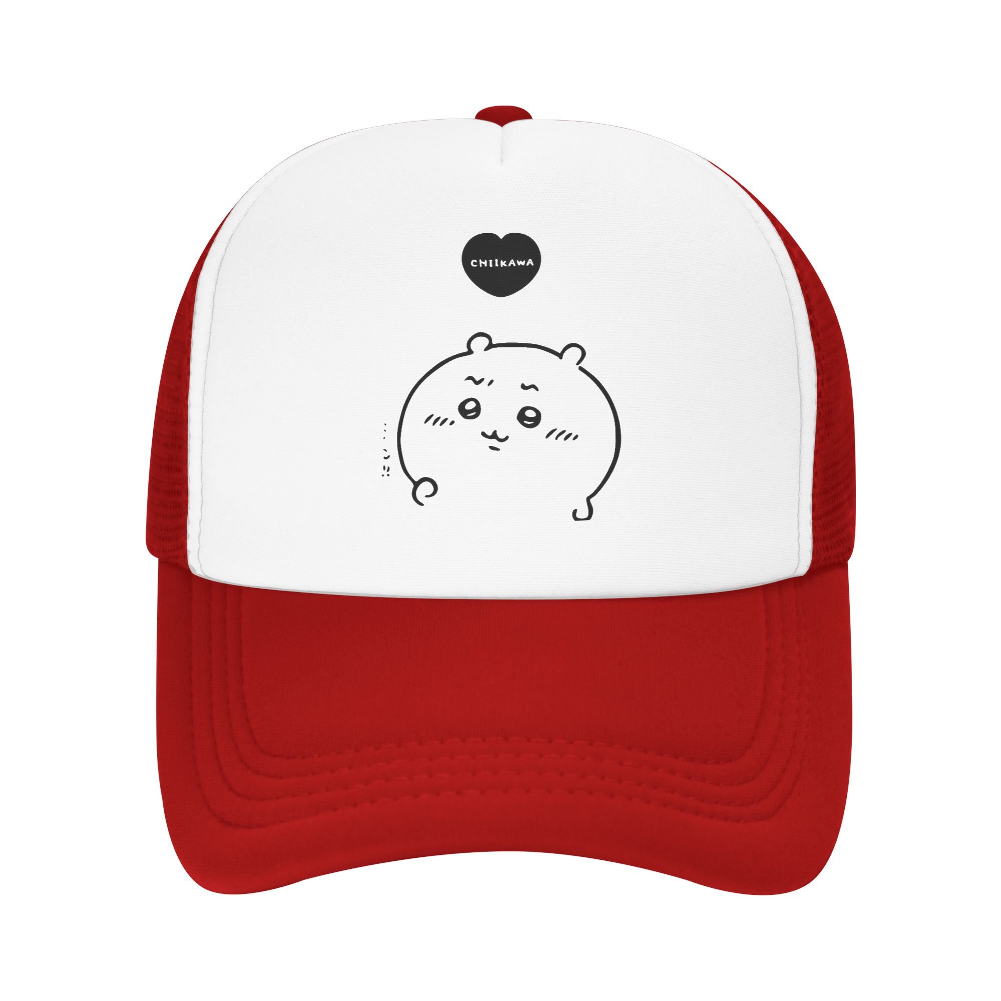 Chiikawas Heart Cute Bear Cat Trucker Cap Adult Hat Trucker Hat Trucker Cap Adjustable Snapback Caps Mesh Baseball Cap Summer One Size