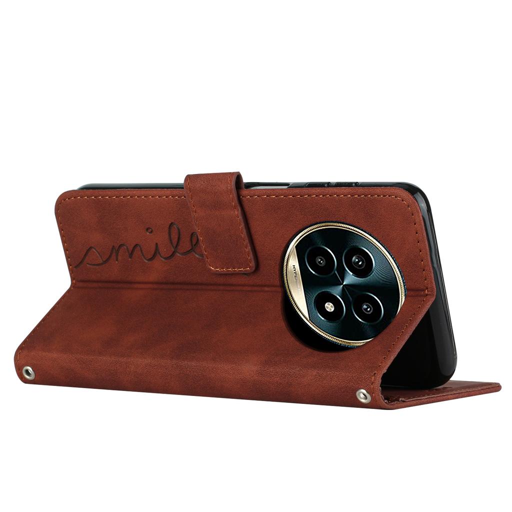 For Realme 13 Pro 5G (Global)/13 Pro+ 5G (Global) Case Viewing Stand PU Leather Phone Cover Imprinted Pattern