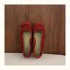 New Retro Tassel Light Mouth Flat Sole Shoes Leather Round Head Bow Mary Jane