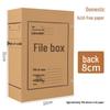 Säurefreie Kraftpapier Archivbox für A4-Dateien