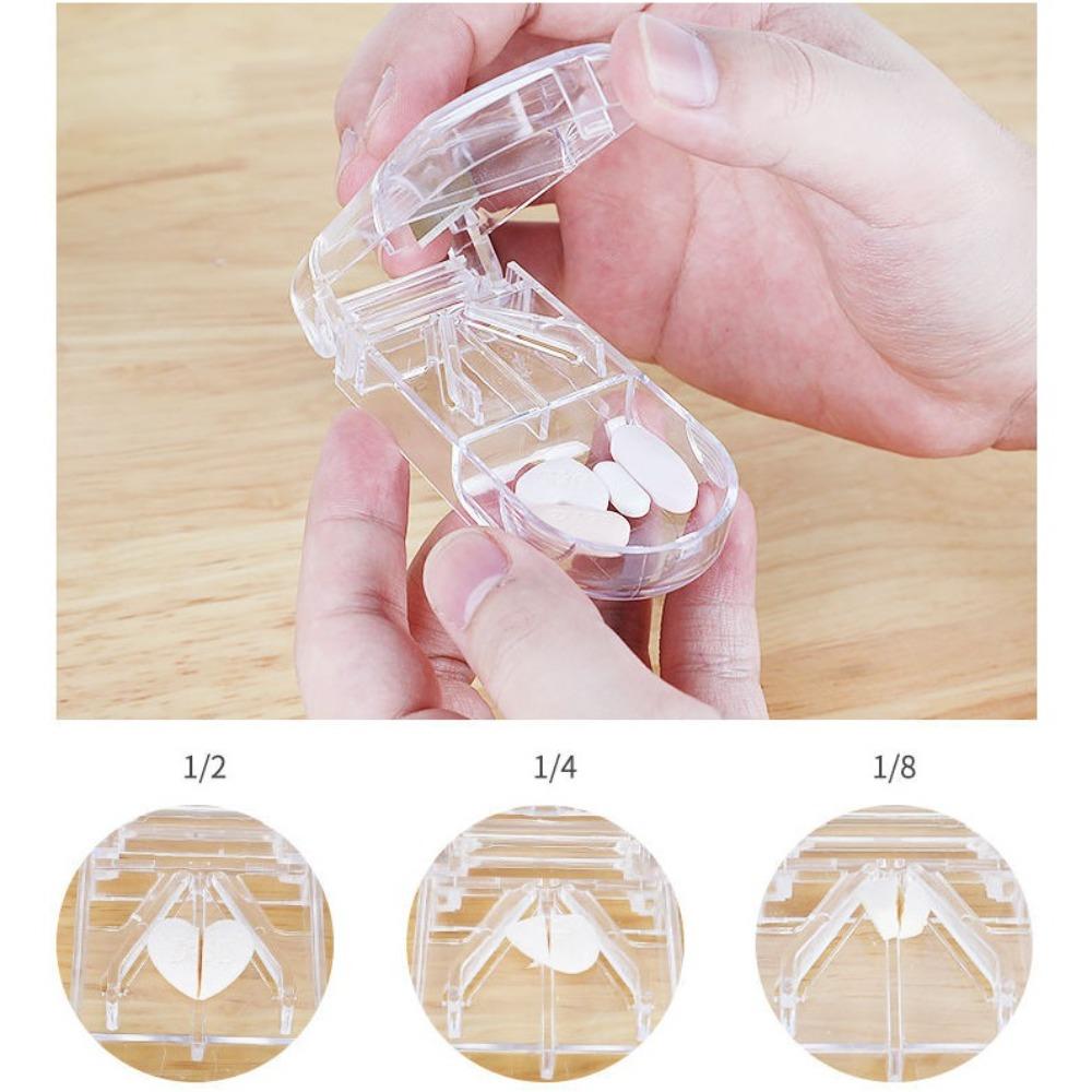 Travel Pill Splitter PP Tablet Divider New Pill Slice Box Elderly People