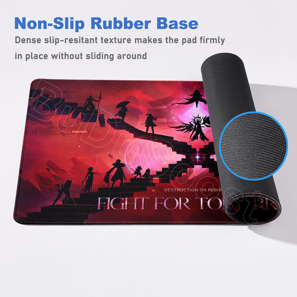 New Mouse Pad Honkai Star Rail Hysilens Evernight Large Computer Office Table Mats XXL Rubber Anti-slip Gaming Keyboard Mousepad