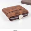 Retro Leather Zipper Wallet Men's Horizontal Multi-slot Card Holder Multifunctional Business Money Clip Male Coin Purse Clutch