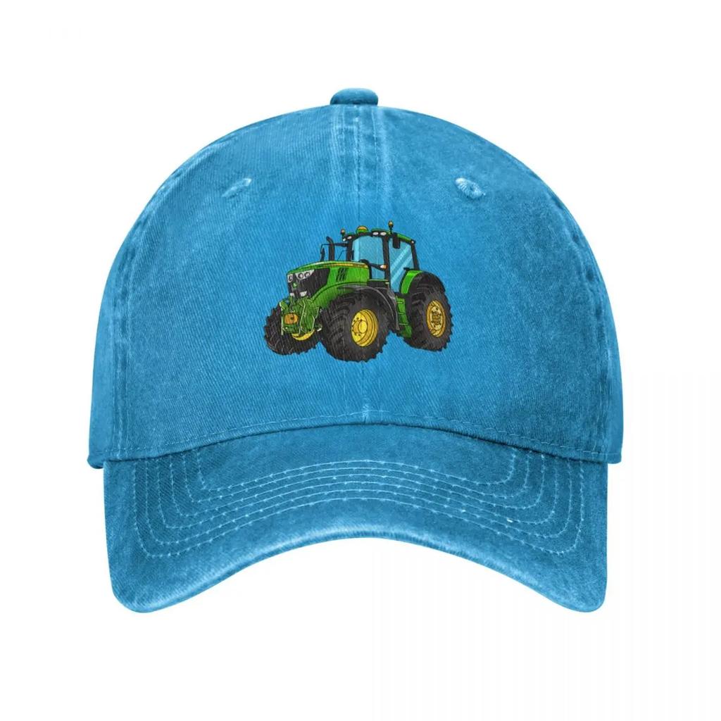 Tractor Green Tractor Drawing Baseball Cap funny hat Luxury Brand Sports Cap Hat Baseball Cap Baseball For Unisex Womens
