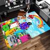 Number block Print Area Rug - Soft, Washable Non-Slip Indoor Mat for Office Chairs, Living Room, Home Office Decorative Rug