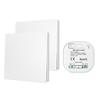 Wireless Remote Control No Battery RF433Mhz Self-Powered Waterproof Light Switch 85V-240V, 2X1Gang 1Receiver