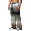 Men's Wide Leg Jogger Pants with Pockets - Printed Casual Athletic Sweatpants for Daily Wear