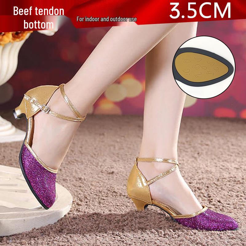 Женские туфли для латиноамериканских бальных танцев на мягкой подошве