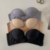 3/4 Cup Strapless Bra Women's Invisible Push-up Bra Anti-sagging No Steel Ring Underwear Beautiful Back Lingerie