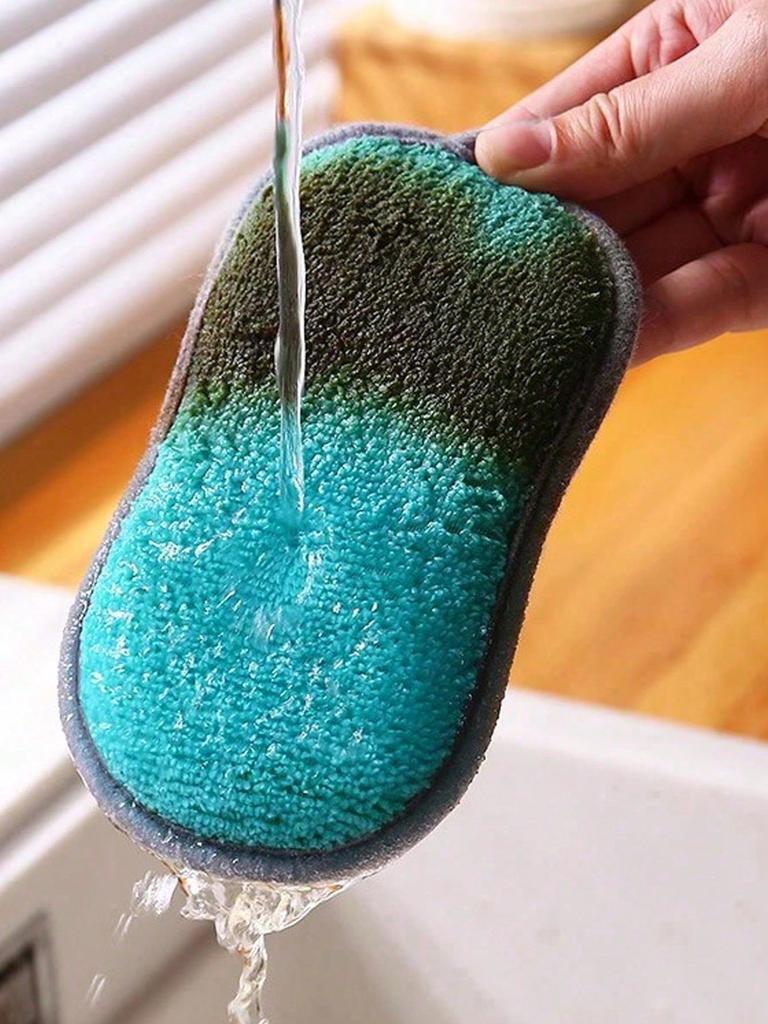 Colorful Kitchen Sponges, Double-Sided Reusable Cleaning Pads, Soft Cleaning Brushes, Suitable For Pots And Stoves, Assorted Styles And Colors