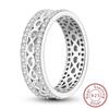 New Original 925 Sterling Silver Rings Stackable Infinite Silver Zircon Ring For Women Wedding Anniversary Birthday Jewelry Gift
