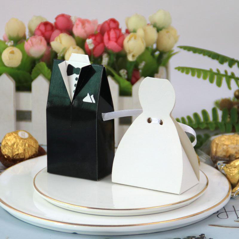 50/100pcs Wedding Favour Candy Boxes Bags With Ribbon Sweet Cake Gift Party Favo 50/100pcs Wedding Favour Candy Boxes Bags With Ribbon Sweet Cake Gift Party Favo