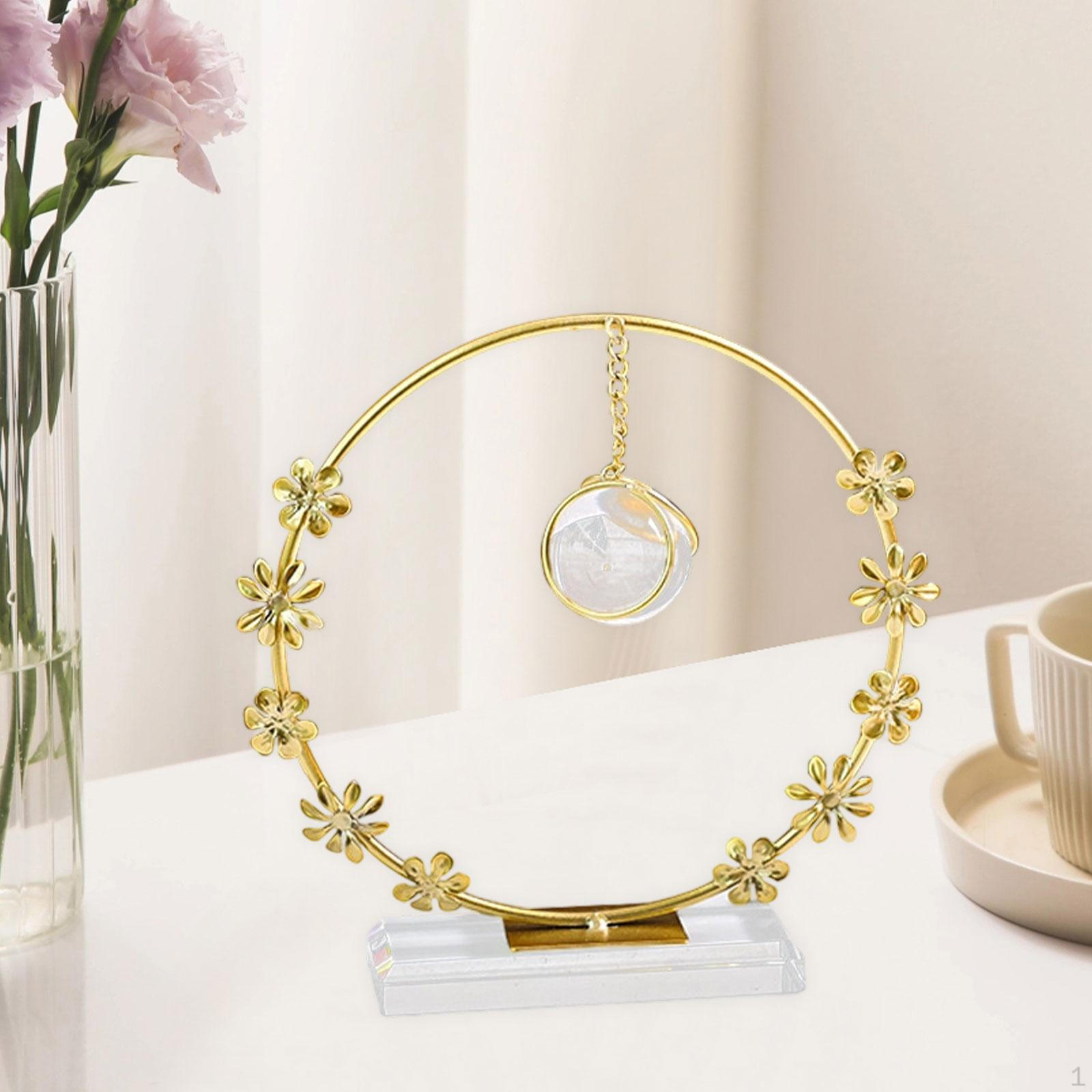 

Венок Стеклянный шар Фигурка Декоративная скульптура Искусство Ремесла Настольный орнамент Современная статуя для Round