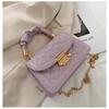 New Women's Fashion Chain Crossbody Handheld Small Square Bag