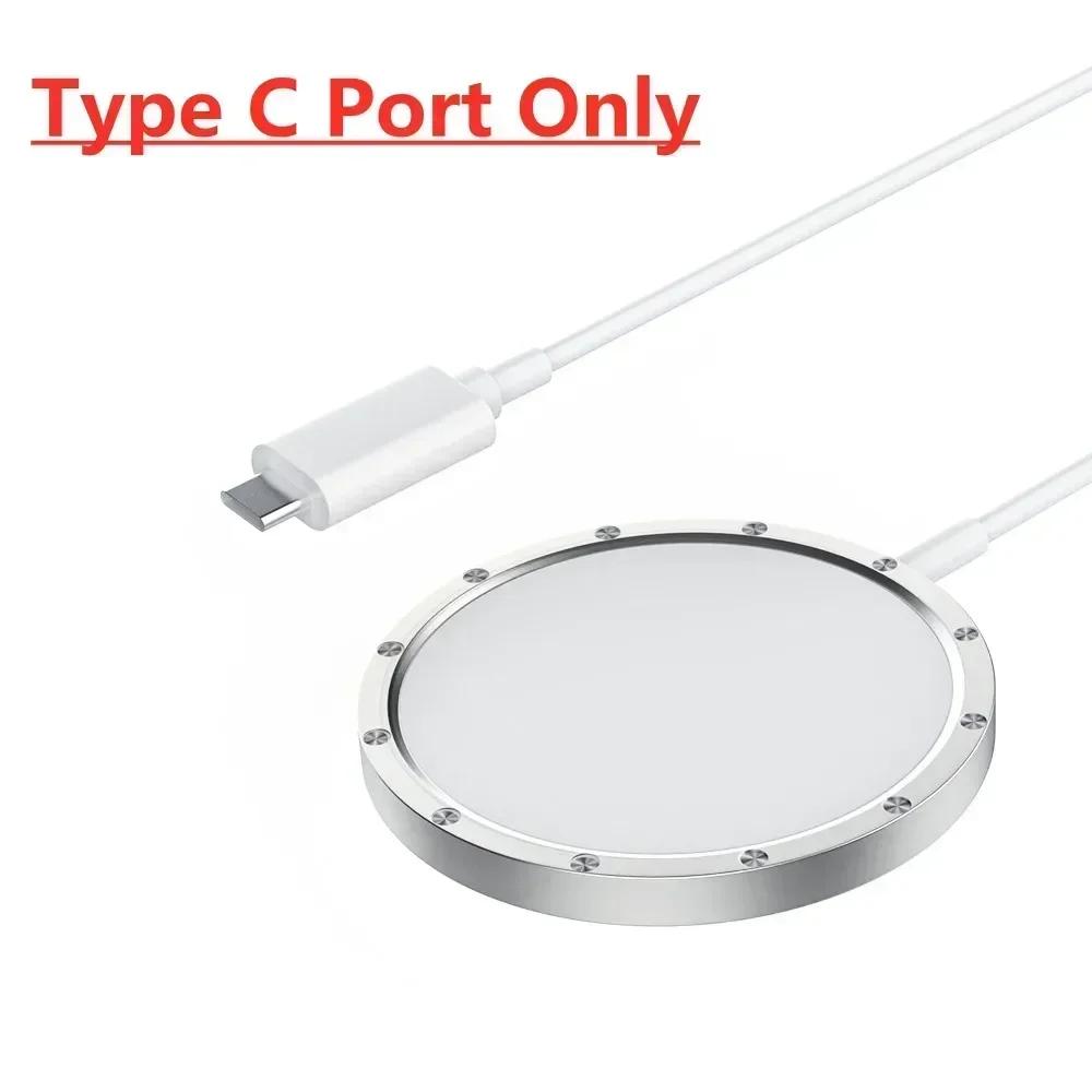 

Вращающееся на 360° портативное магнитное беспроводное зарядное устройство 30 Вт PD USB A для iPhone 16 15 14 13 12 Pro Mini индукционная станция быстрой зарядки