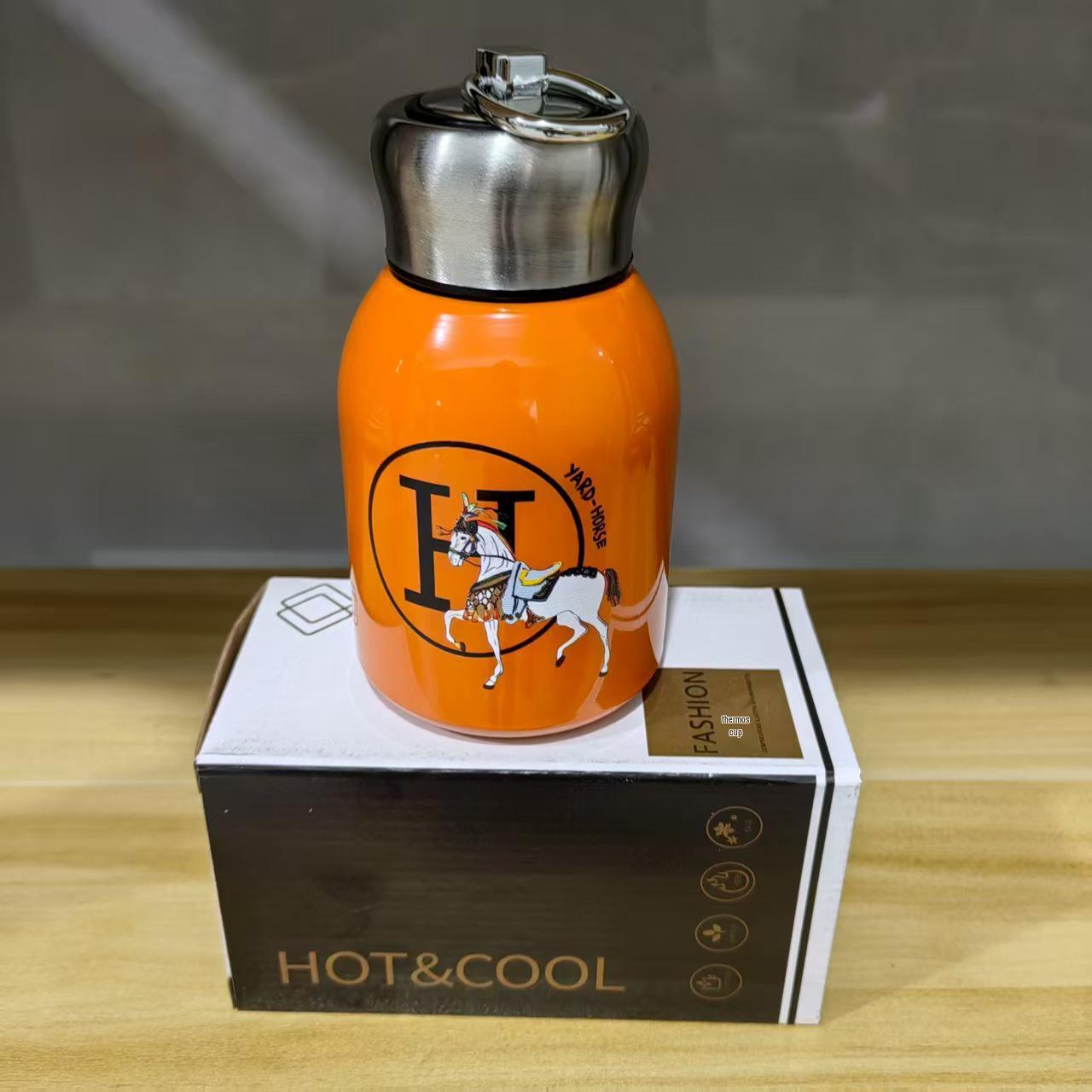 Минималистичная роскошная термокружка из нержавеющей стали с ручкой 300ml