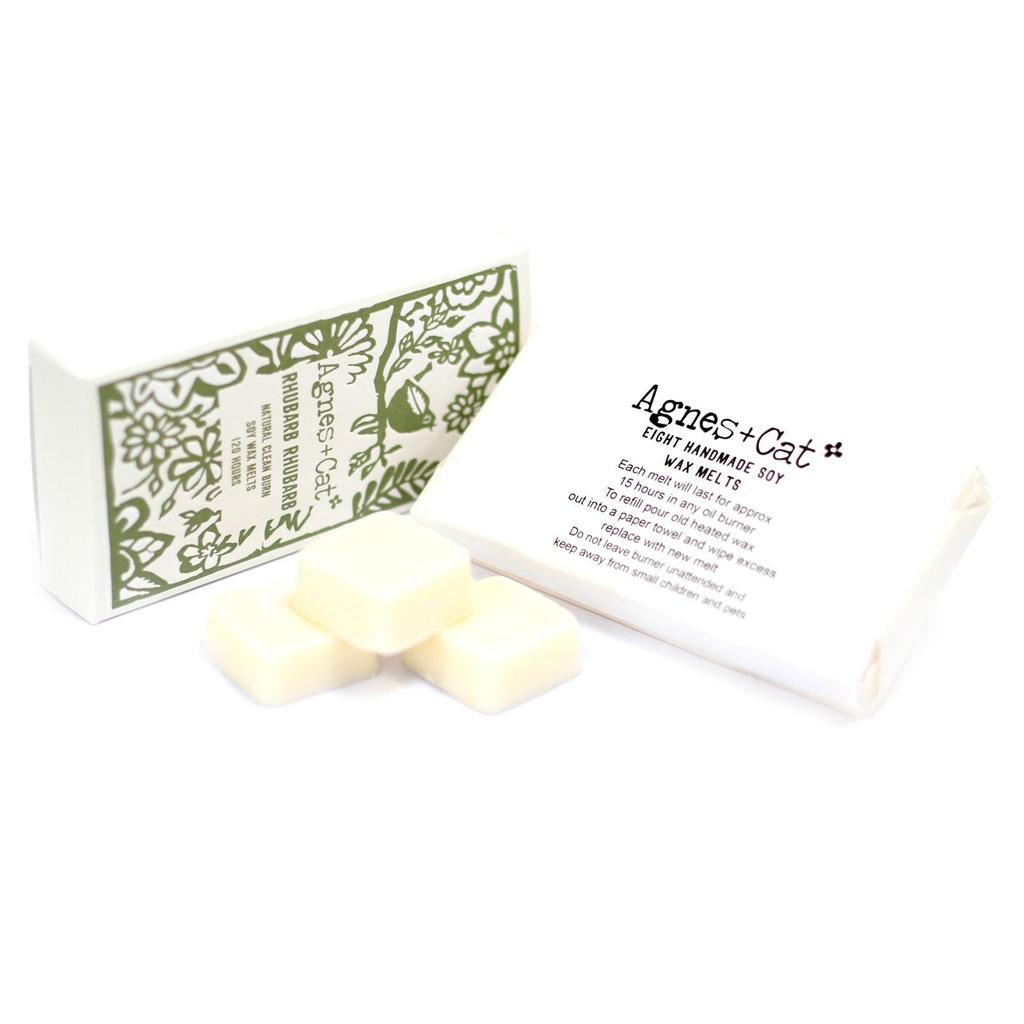 Agnes + Cat Box of 8 Wax Melts – Rhubarb Rhubarb
