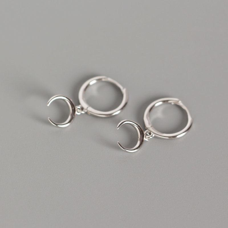 Fashion Silver Jewelry Sets 925 Sterling Silver Moon Star Snake Dangle Earring Huggie Earrings Gold Plated Hoop Earrings Women