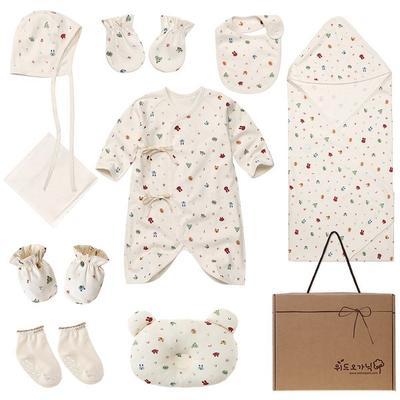 Com 10 tipos orgânicos de presentes de bebê com rosto de animal para recém-nascidos, produtos coreanos para bebês