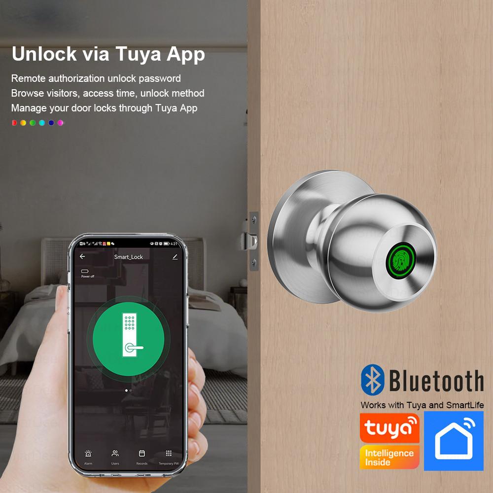 3v1 Multifunkční chytrý zámek Elektronický otisk prstu Bezklíčový vstup Bluetooth zámek dveří
