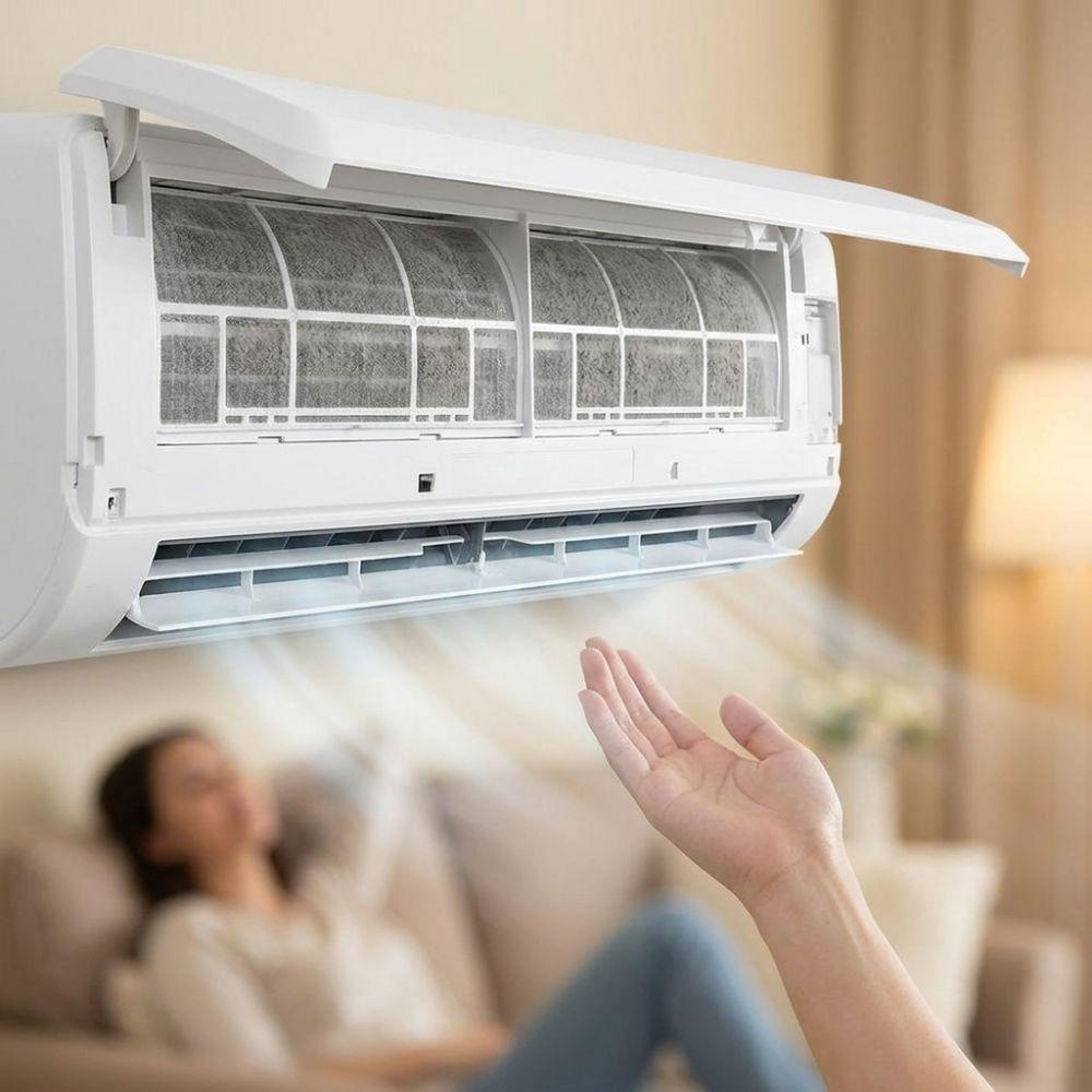 Antibacterial Air Conditioner Filter Screen Replacement Air Conditioner Mesh Home Bedroom