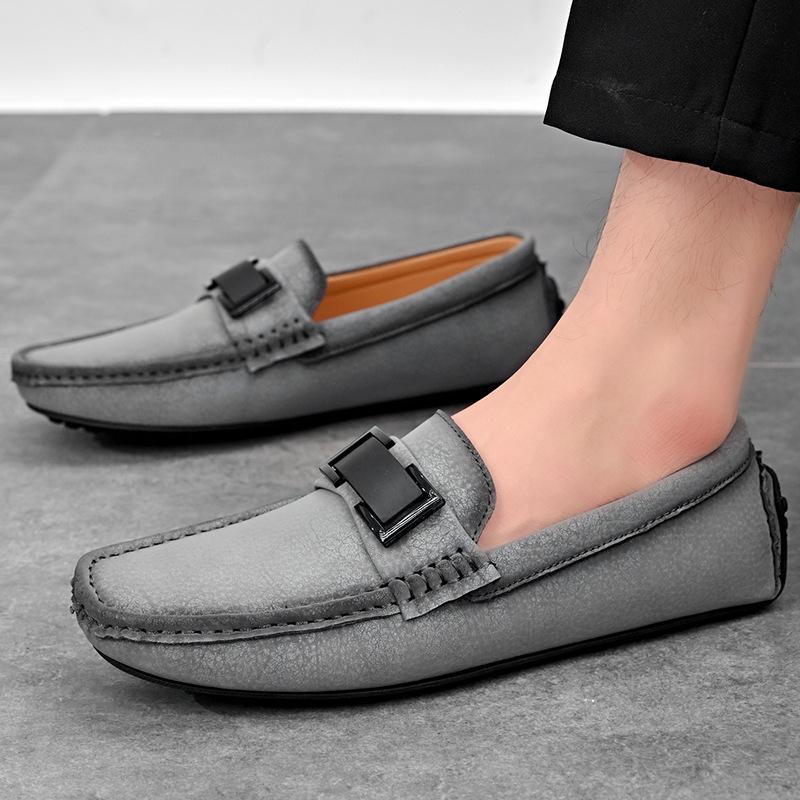 Spring and Summer Oversized Bean Shoes, Casual Men's Shoes, Lazy Driving Shoes, Fashionable and Breathable Shoes
