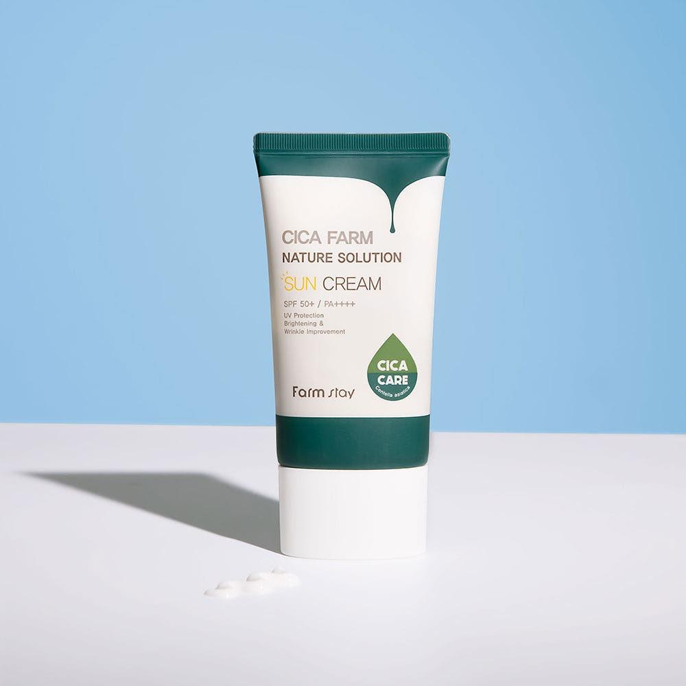 Farmstay Cica Farm Nature Solution Sun Cream Soothing Hydrating 50g (SPF50+/PA++++)