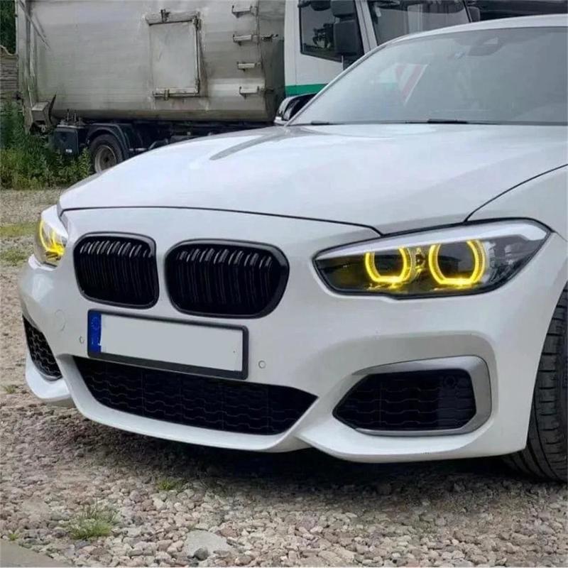 Yellow Angel Eyes DRL Boards For 2016 2017 2018 BMW 1 series F20 F21 LCI LED Headlight Daytime Running Light 63117428425