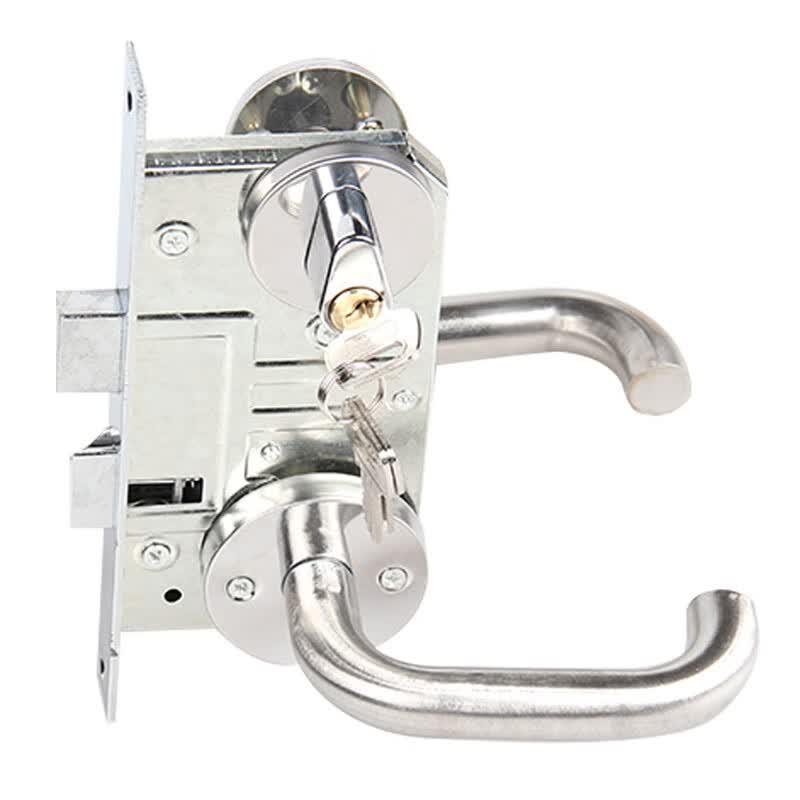 Stainless Steel Single Opening Fire Door Lock Set