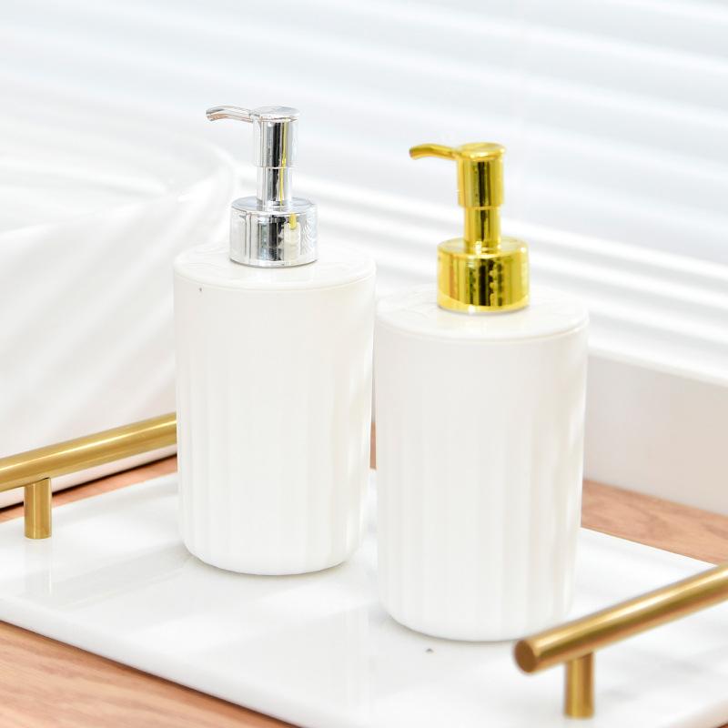 Simple Hand Sanitizer Plastic Packaging Bottle Household Bathroom Kitchen Lotion Shampoo Press Bottle Bathroom Supplies