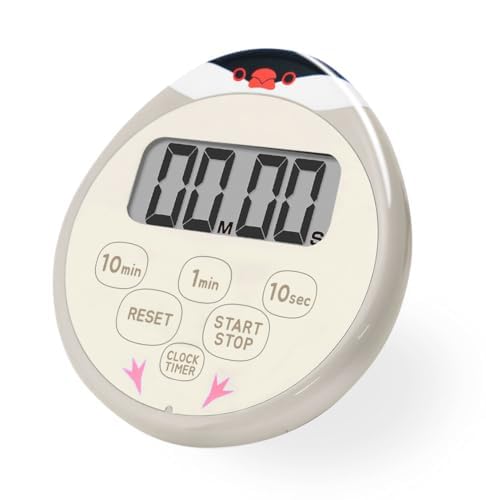 

Dretec Kitchen Timer, Waterproof Stopwatch with Magnetic Clock, Gray, Black Bean