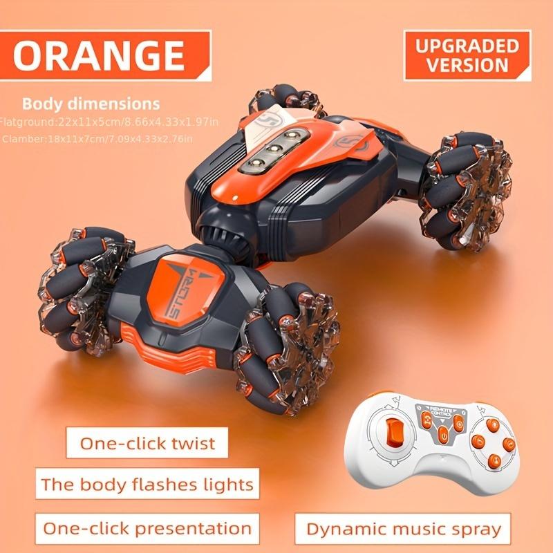 Remote Control Twist Stunt Car, 2.4G Remote Control, Induction Watch Control, Battery Life Upgrade, Powerful, 360° Ground Deformation Rotation