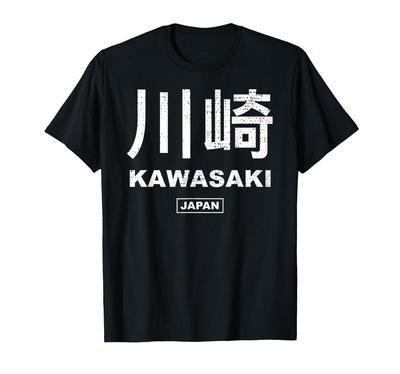 Kawasaki Mesto Retro Japonská Estetika Kawasaki Tričko
