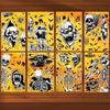 Window Stickers - AIMOONSA - Halloween Skull 04 - Removable - Skeletal Skull - Multicolor