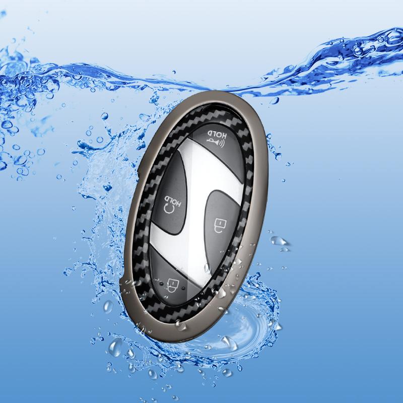 5 7 Buttons Carbon Fiber Texured Car Key Case Cover For Hyundai Kona Ev Grandeur GN7 IONIQ 6 2025 2025 Remote Key Protect Shell