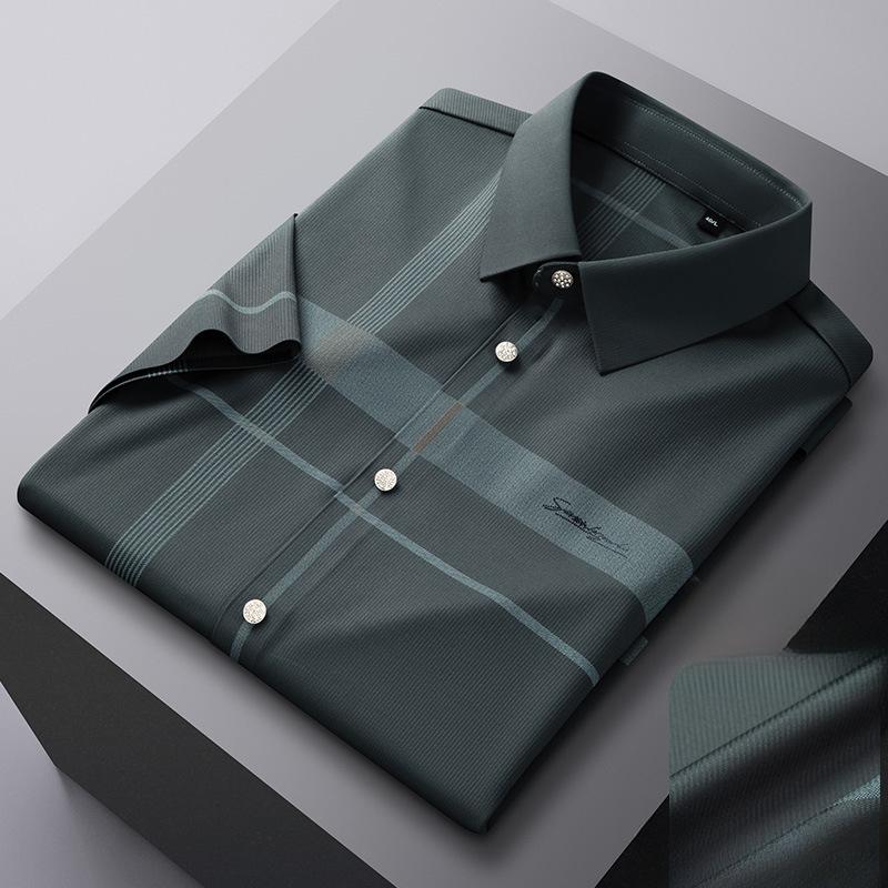 Short Sleeve Shirt Men's Business Casual Anti-Wrinkle Shirt