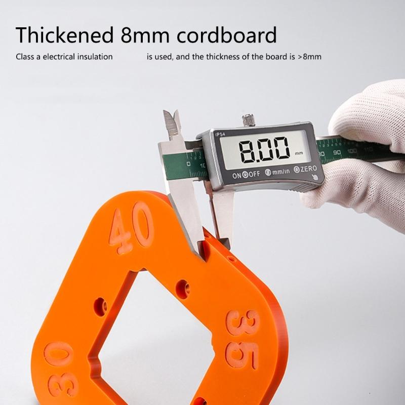 8mm Phenolic Board Woodworking Corner Guides Forming Tool, with 4 Measurements Suitable for Professional & Hobbyist Use
