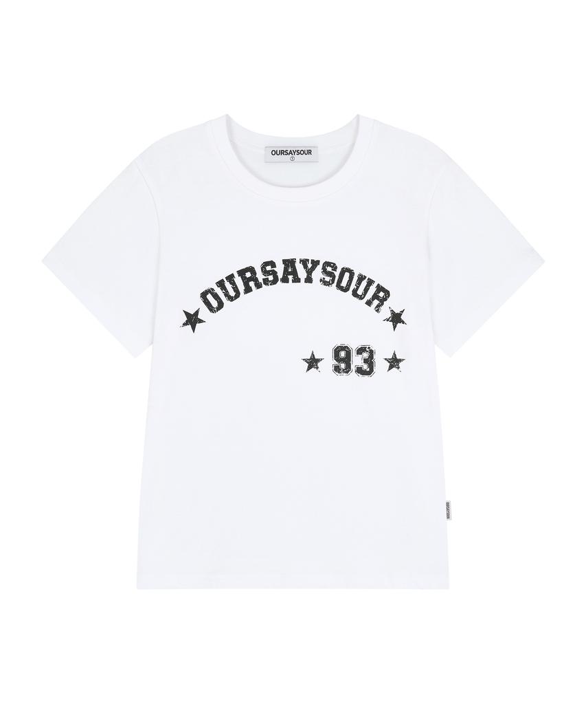 Awoseiawo Vintage 93 Star Short Sleeve Tee White